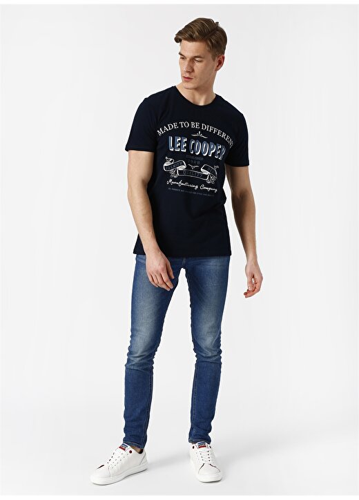 Lee Cooper Baskılı Lacivert T-Shirt 2