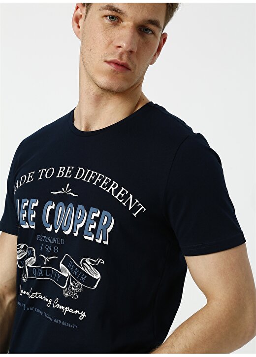 Lee Cooper Baskılı Lacivert T-Shirt 3