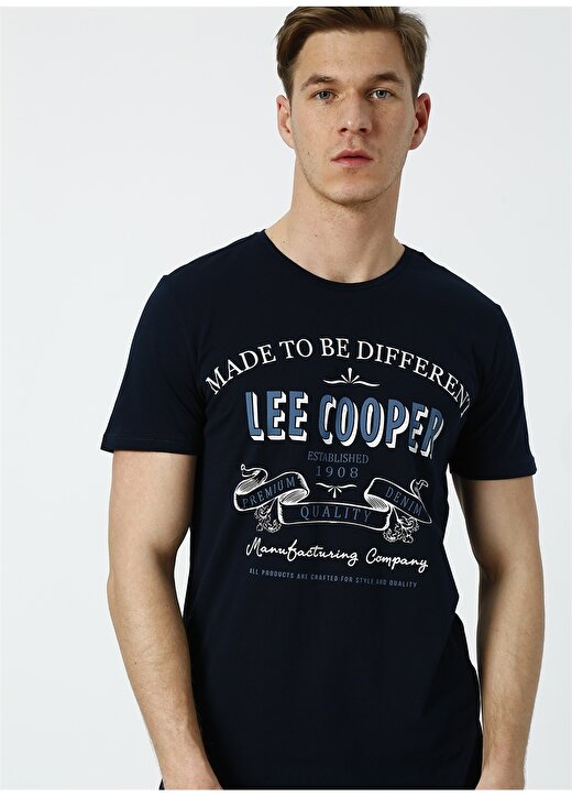 Lee Cooper Baskılı Lacivert T-Shirt 4