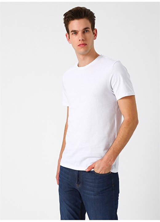 Lee Cooper Basic Beyaz T-Shirt 1