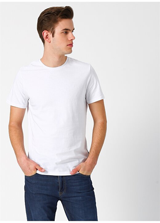 Lee Cooper Basic Beyaz T-Shirt 3