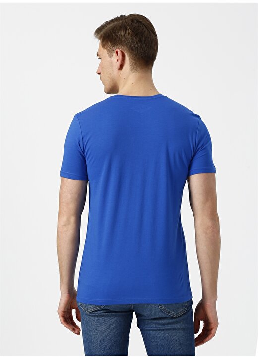 Lee Cooper Yazılı Koyu Mavi T-Shirt 4