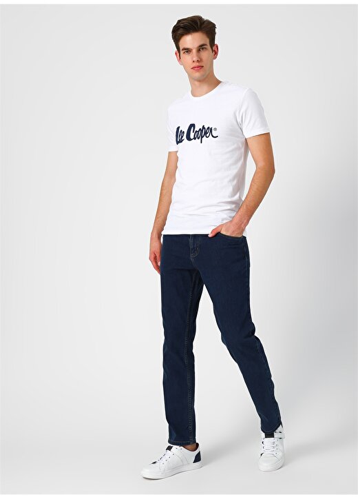 Lee Cooper Yazılı Beyaz T-Shirt 2