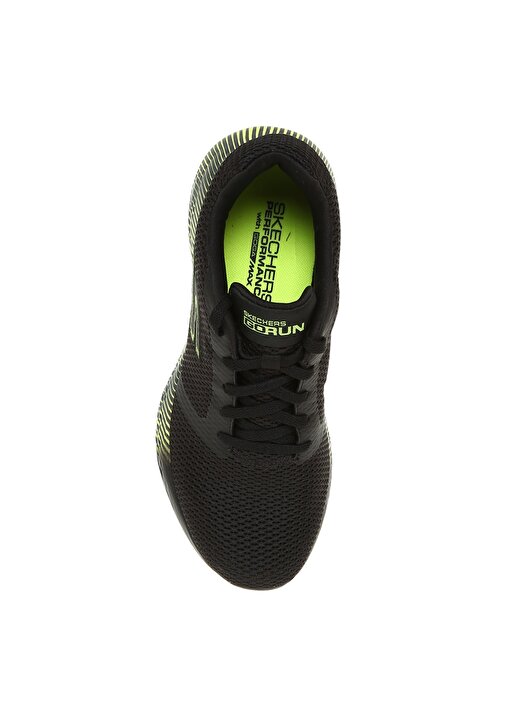 Skechers Siyah - Yeşil Erkek Koşu Ayakkabısı 4