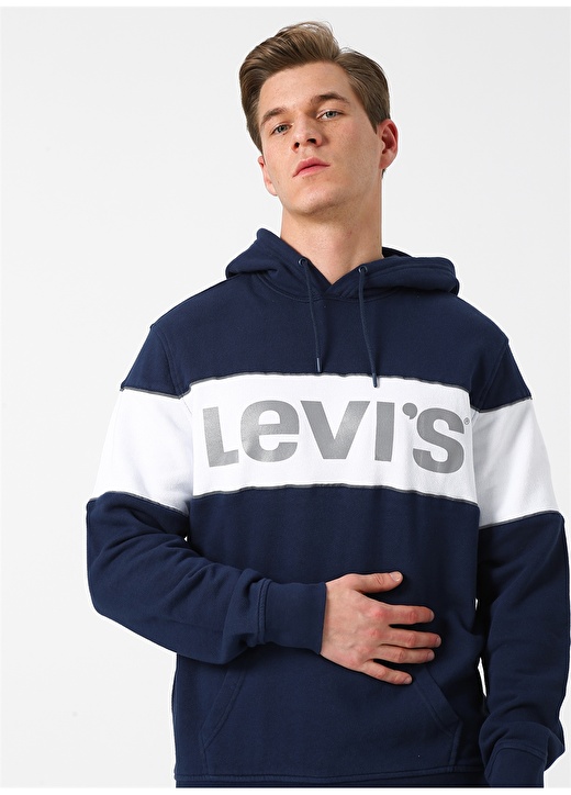 Levis Reflective Cb Hoodie Pieced Dressblues Sweatshirt 1