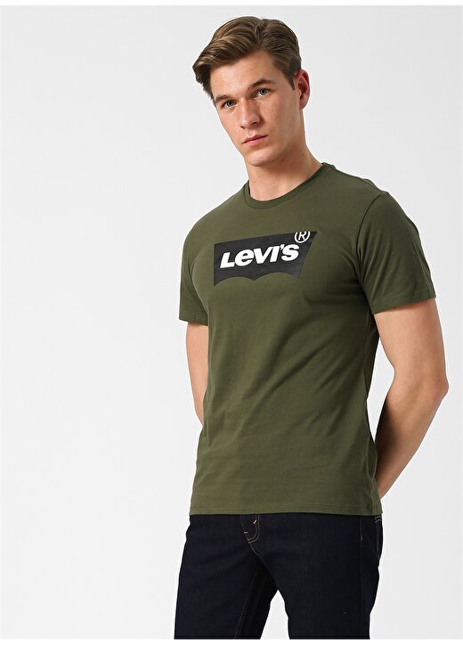 Levis Housemark Graphic Tee Hm Ssnl Tech Oliv T-Shirt 3