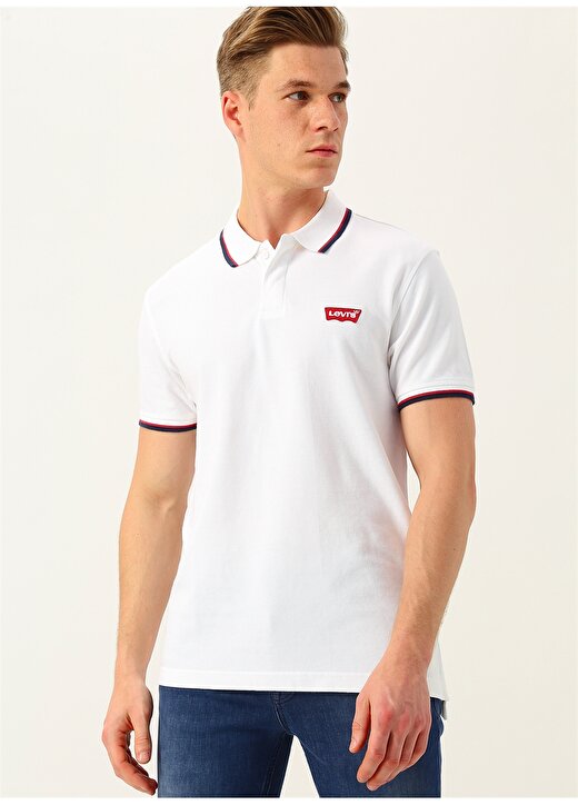 Levis Ss Modern Hm Polo Hm Patch White T-Shirt 1