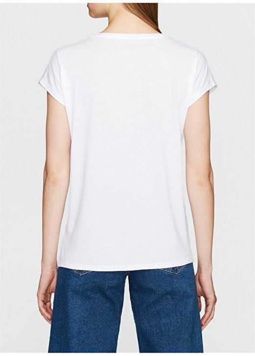 Mavi Chıll Baskılı Penye Beyaz T-Shirt 4