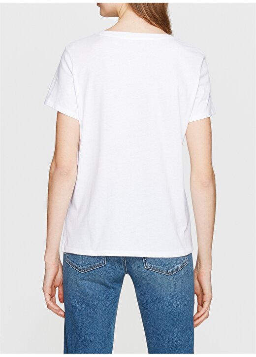 Mavi Sylvester Baskılı Beyaz T-Shirt 4