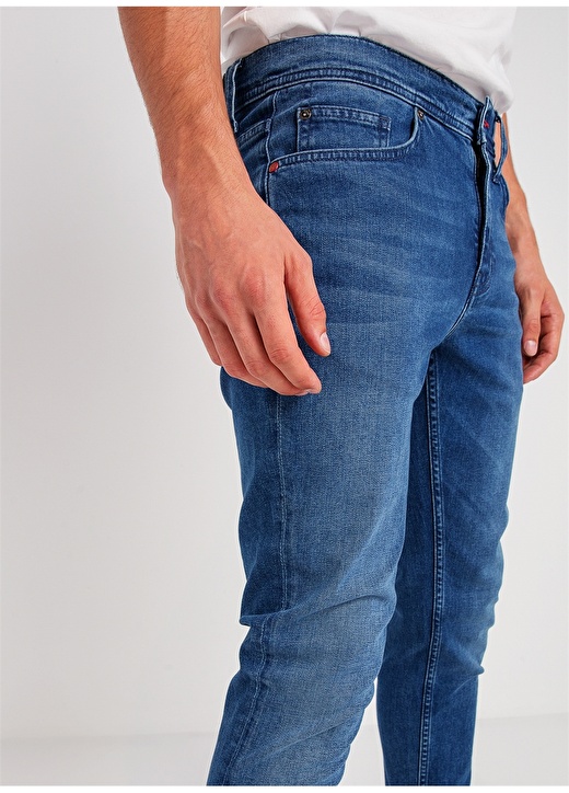 Mustang Taşlamalı Renksiz Denim Pantolon 4