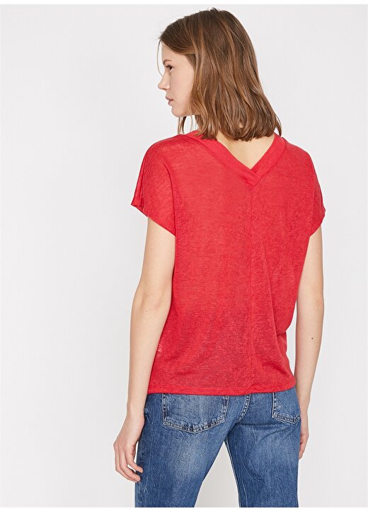Koton Kırmızı T-Shirt 4