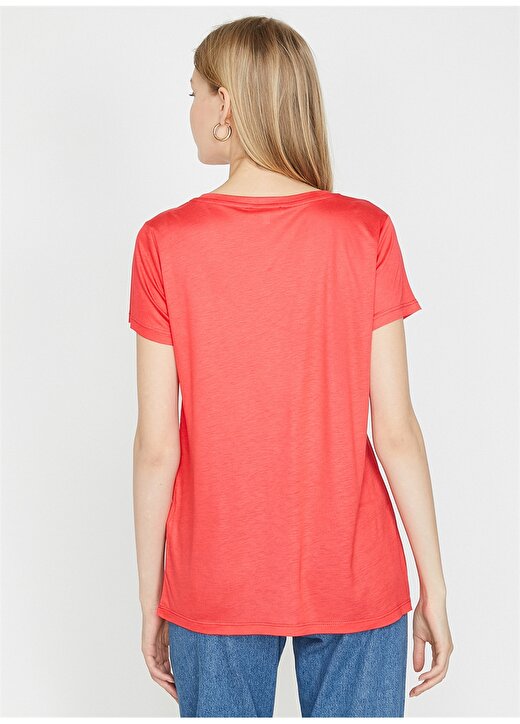 Koton Kırmızı T-Shirt 4