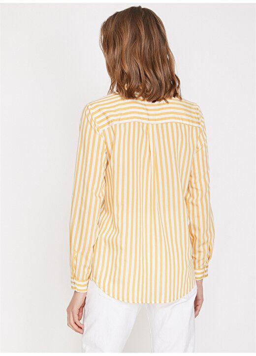 Koton Sarı Kadın Gömlek 4