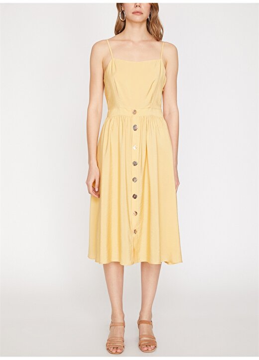 Koton Sarı Elbise 4