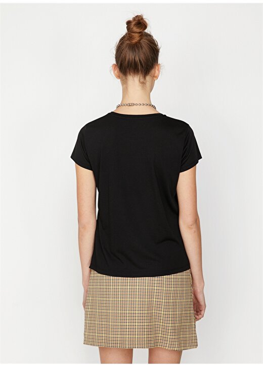 Koton Siyah Kadın T-Shirt 4