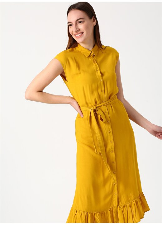Koton Sarı Elbise 3
