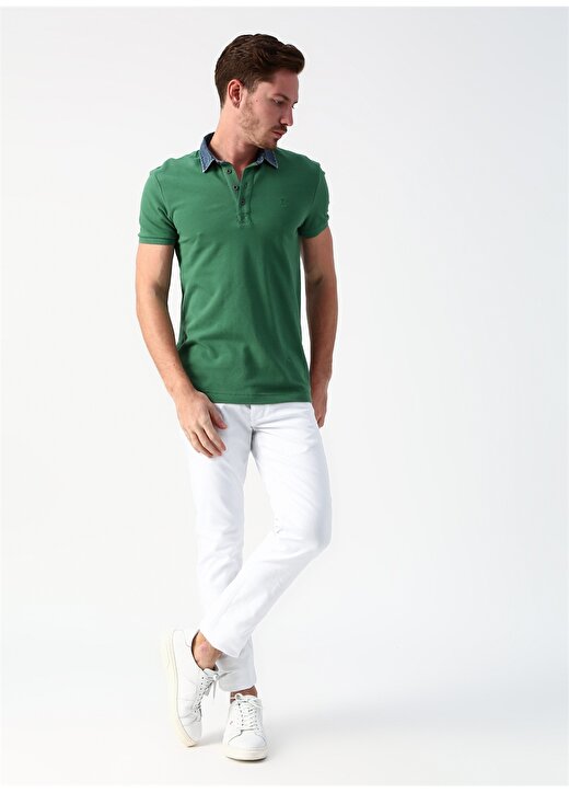 Mavi Yeşil Erkek Polo T-Shirt 3