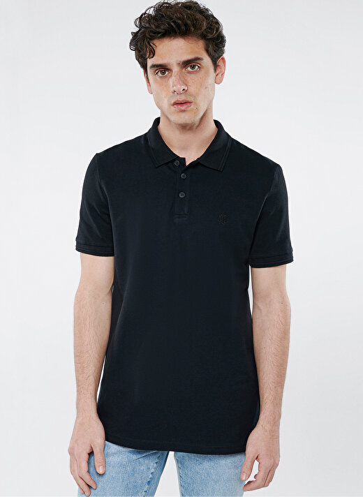 Mavi Düz Siyah Erkek Polo T-Shirt 064946-21842 POLO TİŞÖRT siyah 2