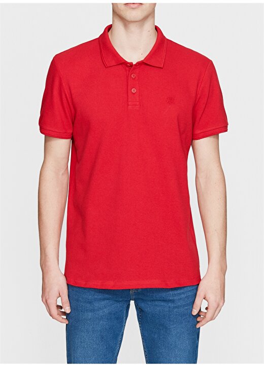 Mavi Kırmızı Erkek Polo T-Shirt 3