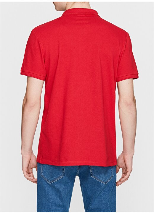 Mavi Kırmızı Erkek Polo T-Shirt 4