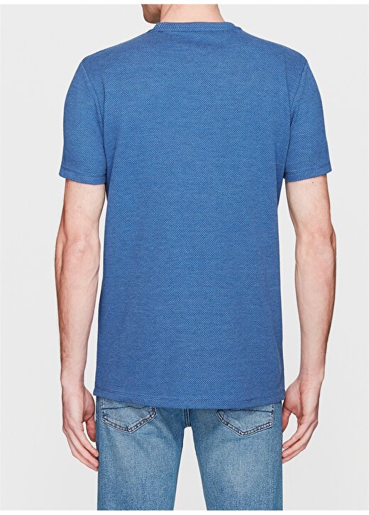 Mavi Dokulu Mavi Basic T-Shirt 3
