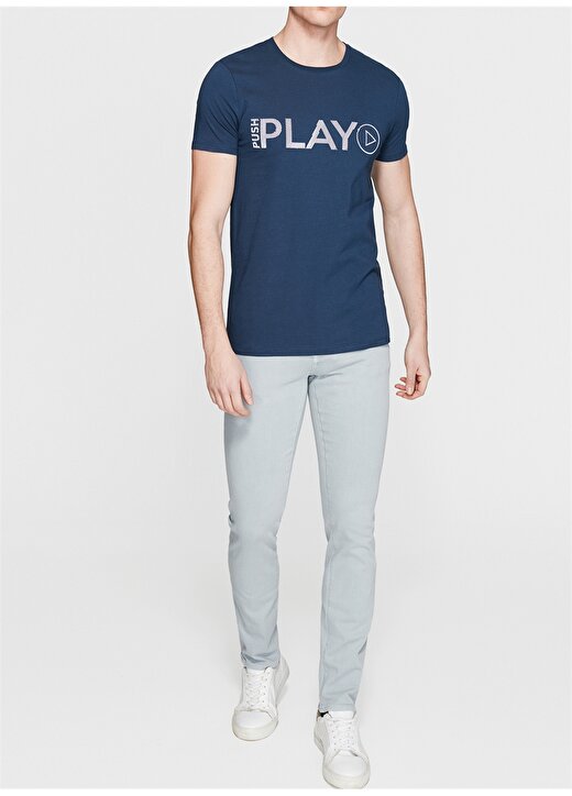 Mavi Koyu Mavi Erkek T-Shirt 2