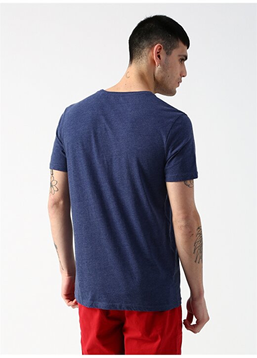 Mavi Baskılı T-Shirt 4