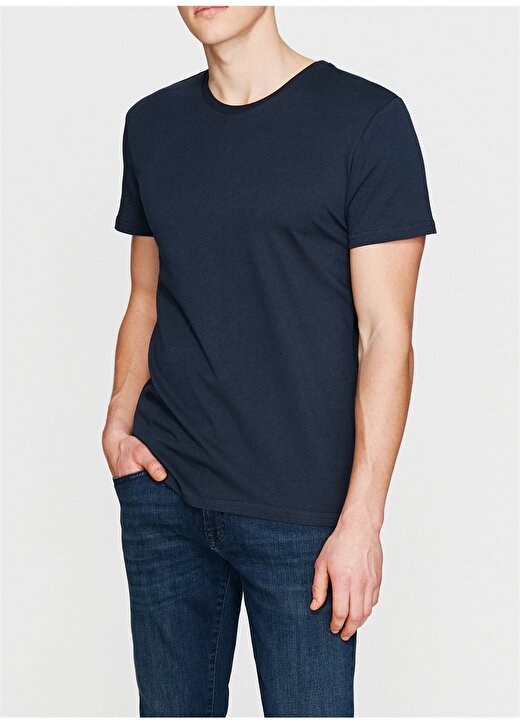 Mavi Lacivert Erkek T-Shirt 1