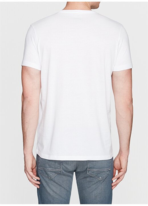 Mavi Beyaz Erkek T-Shirt 4