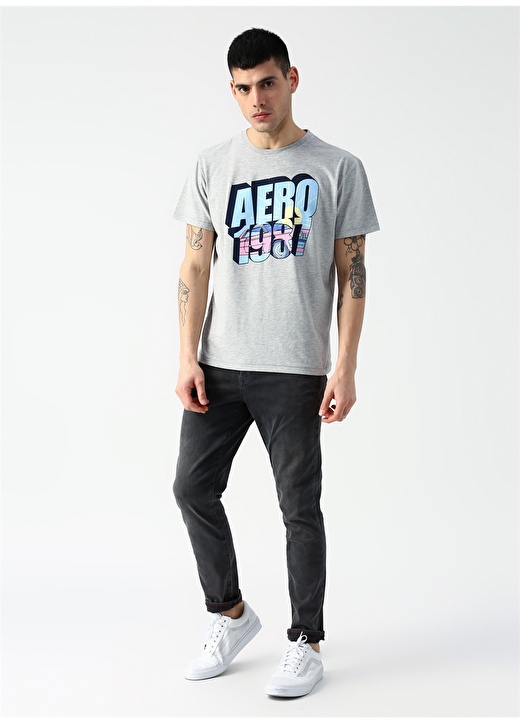 Aeropostale Gri Melanj T-Shirt 2