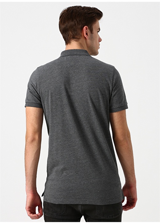 Aeropostale Antrasit Melanj Polo T-Shirt 4