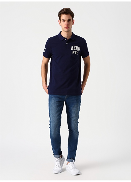 Aeropostale Lacivert Polo T-Shirt 2