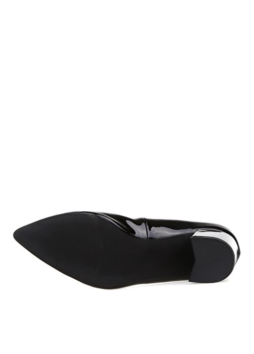 Vero Moda Hazel Sivri Burunlu Siyah Rugan Topuklu Ayakkabı 3