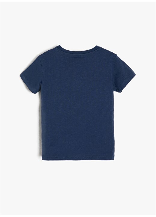 Koton Baskılı Lacivert T-Shirt 2