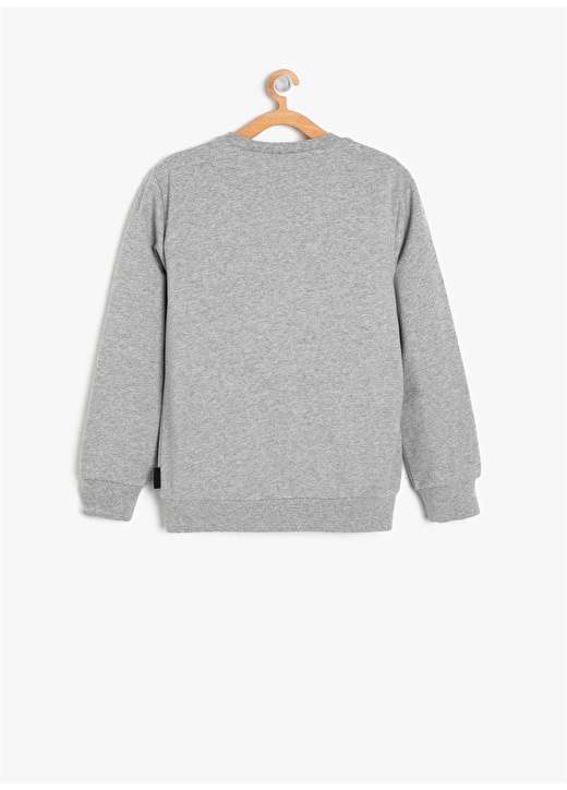 Koton Gri Baskılı Sweatshirt 2