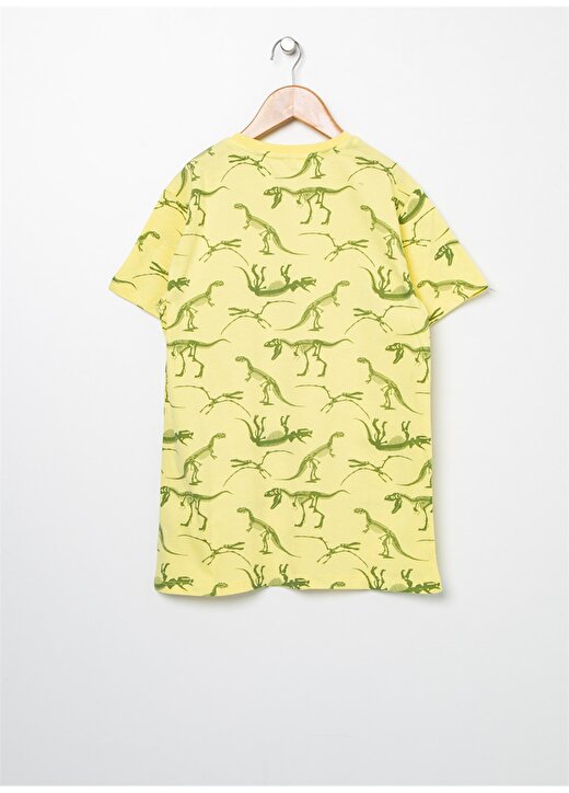 Koton Desenli Sarı T-Shirt 2