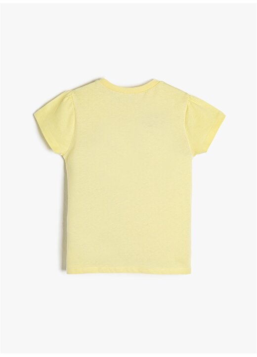 Koton Kız Çocuk Tavşan Baskılı Sarı T-Shirt 2