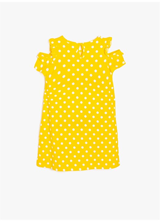 Koton Puantiyeli Sarı Elbise 2