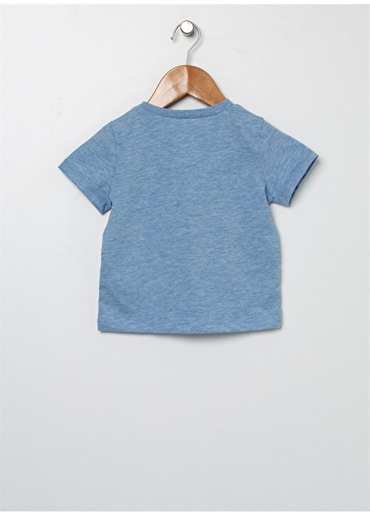 Koton Erkek Baskılı Mavi T-Shirt 3