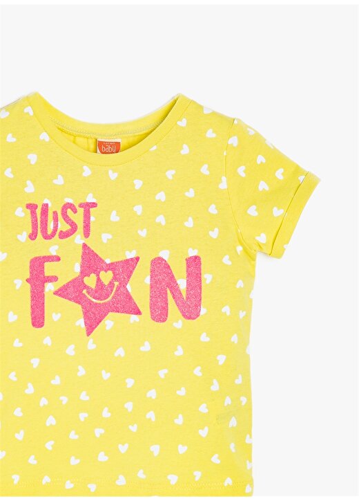 Koton Sarı Kız Bebek T-Shirt 9YMG19071OK 3
