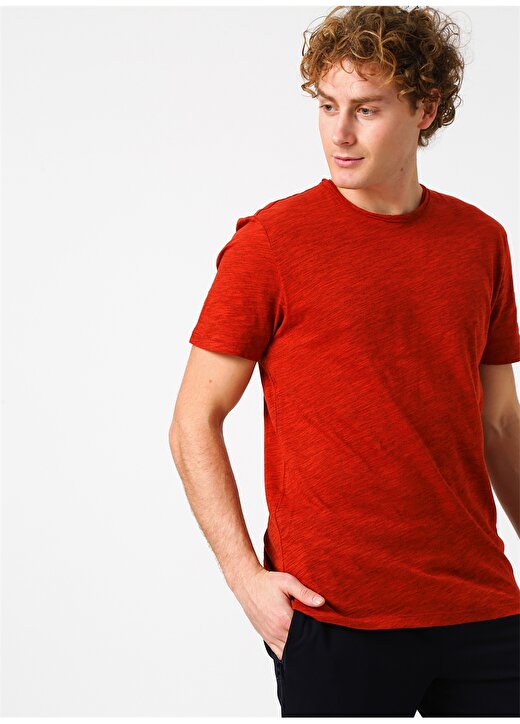 Only & Sons Bisiklet Yaka Kısa Kol Kırmızı Erkek T-Shirt 2