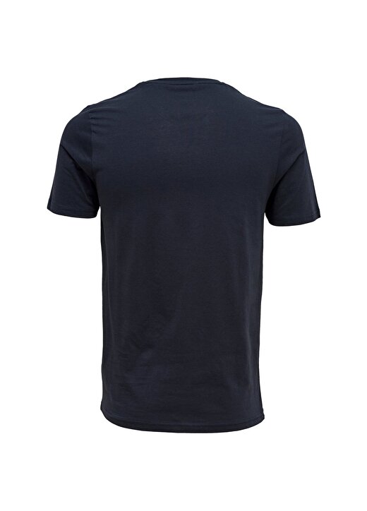 Only & Sons Kısa Kol Baskılı Lacivert Erkek T-Shirt 4