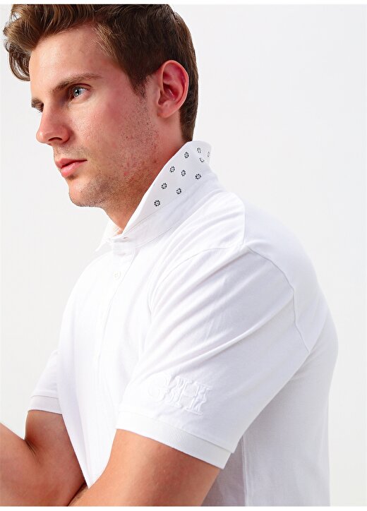 George Hogg Beyaz Polo Yaka T-Shirt 1