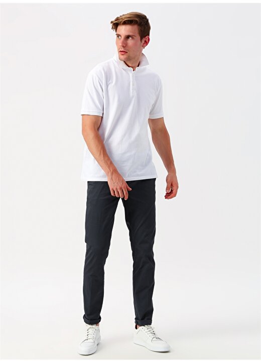 George Hogg Beyaz Polo Yaka T-Shirt 2