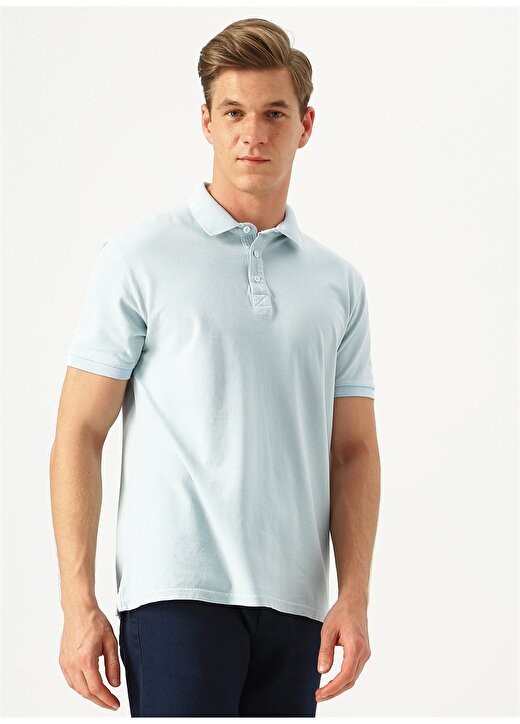 George Hogg Polo Yaka Mavi T-Shirt 1
