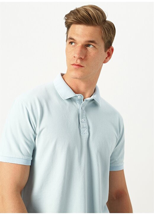 George Hogg Polo Yaka Mavi T-Shirt 3