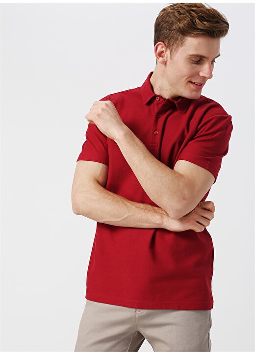 George Hogg Polo Yaka Kırmızı T-Shirt 4