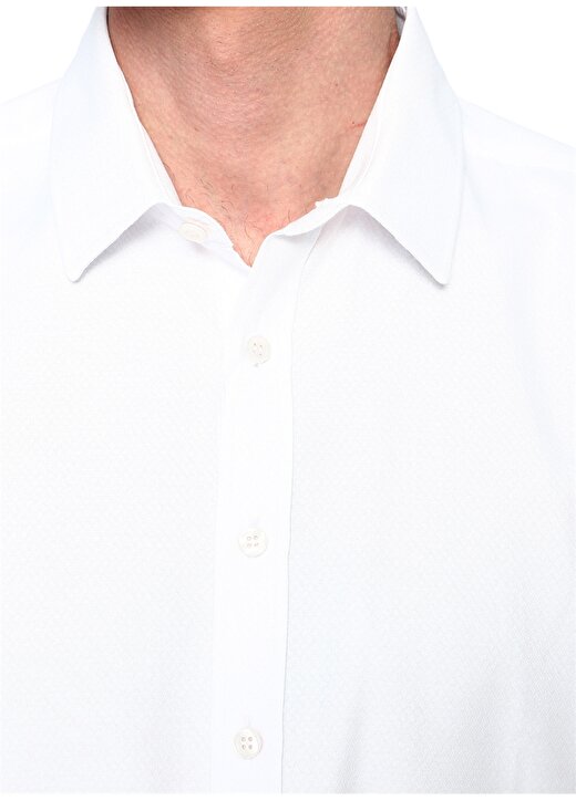 George Hogg Uzun Kollu Beyaz Gömlek 4