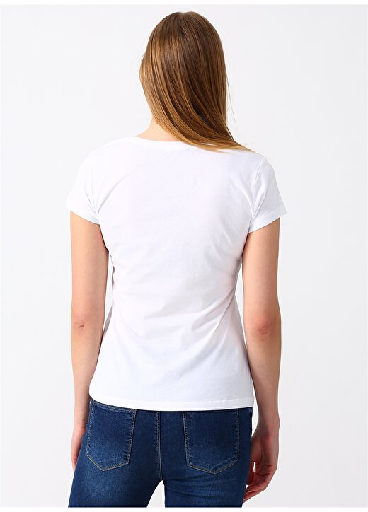 Fashion Friends Yazılı Beyaz T-Shirt 4