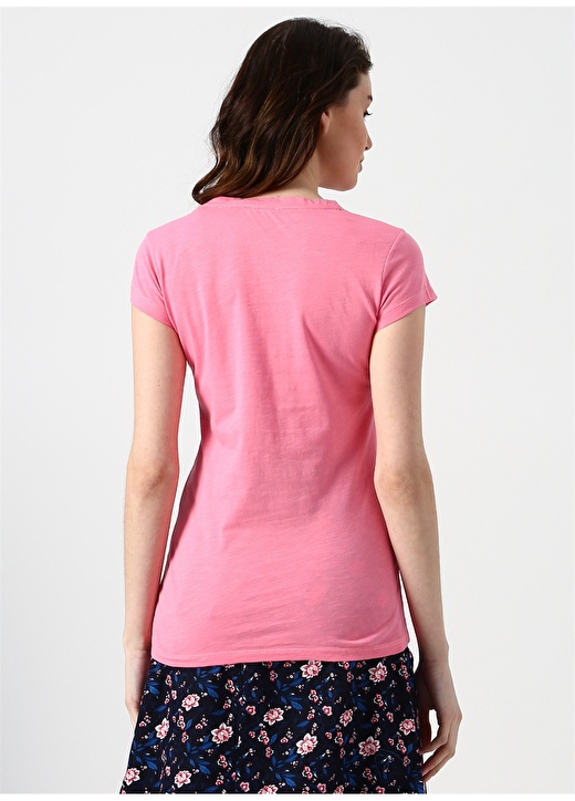 Fashion Friends 9Y1529B1 Pembe Kadın T-Shirt 4